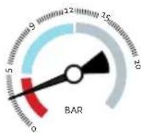 DOMO DO725K - Pressure gauge - 1