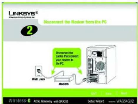 LINKSYS WAG54GX2 - Verwenden des Setup-Assistenten - 4