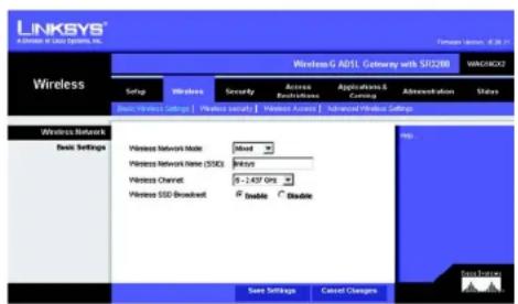 LINKSYS WAG54GX2 - Wireless Network - 1