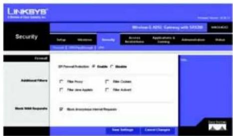 LINKSYS WAG54GX2 - Firewall (Pare-feu) - 1
