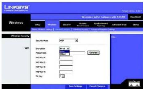 LINKSYS WAG54GX2 - WEP - 2