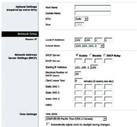 LINKSYS WAG54GX2 - Network Setup - 2