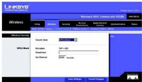 LINKSYS WAG54GX2 - WPA Enterprise - 1