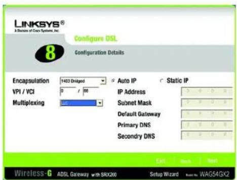LINKSYS WAG54GX2 - Using the Setup Wizard - 14
