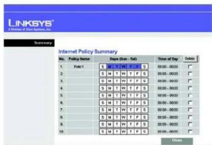 LINKSYS WAG54GX2 - Internet Access Policy - 2
