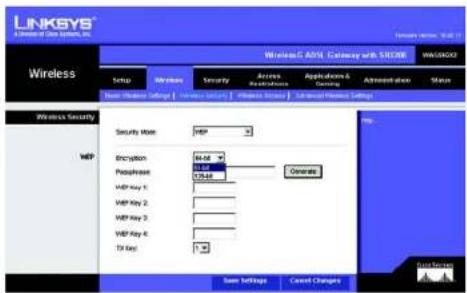 LINKSYS WAG54GX2 - WEP - 2