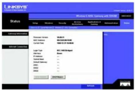 LINKSYS WAG54GX2 - Internet Connection (Connexion Internet) - 1