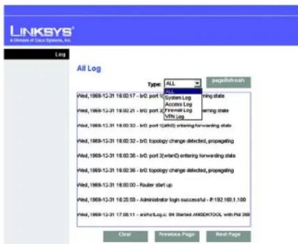 LINKSYS WAG54GX2 - „Email Alerts“ (E-Mail-Warnungen) - 2