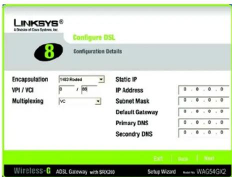 LINKSYS WAG54GX2 - Routed (1483-Weiterleitung) - 1