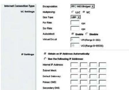 LINKSYS WAG54GX2 - Statische IP-Adresse - 1