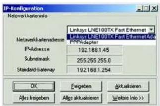 LINKSYS WAG54GX2 - Anweisungen für Windows 98/ME - 2