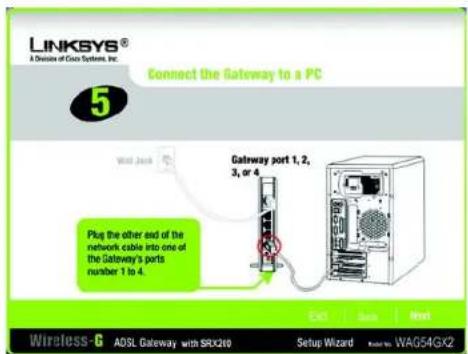 LINKSYS WAG54GX2 - Using the Setup Wizard - 7