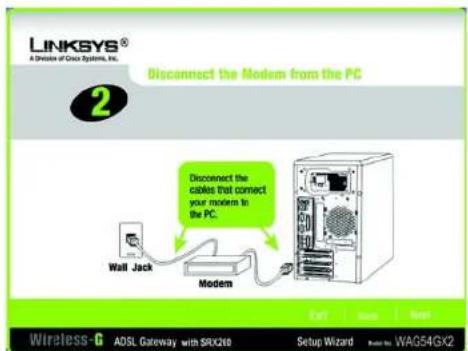 LINKSYS WAG54GX2 - Using the Setup Wizard - 4