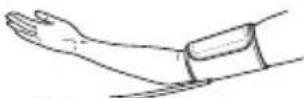 OMRON CS2 - De armmanchet aanbrengen - 1