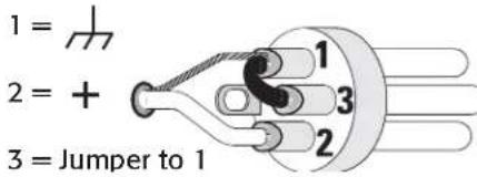 QSC CX1202V - Entrées XLR (modèles à 2 canaux seulement) - 1