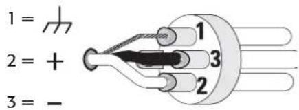 QSC CX1202V - Entradas XLR (sólo modelos de dos canales) - 1