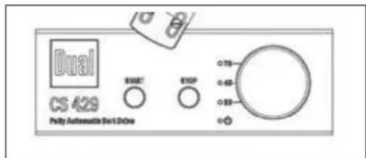 DUAL CS 429 - Remarque : - 1