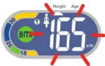 TEFAL Weight Watchers WZ7000F0 - 2/ Valg af højde (fra 100 til 220 cm): - 1