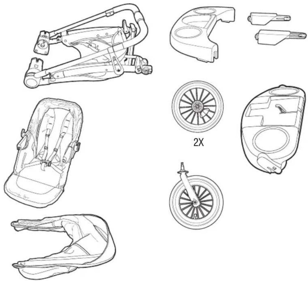 GRACO Modes Jogger 2.0 - 2-B Parts List • Liste des pièces • Lista de piezas - 1