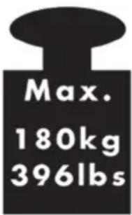 Max. 180kg 396lbs