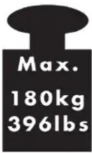 Max. 180kg 396lbs