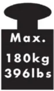 Max. 180kg 396lbs
