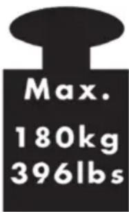 Max. 180kg 396lbs