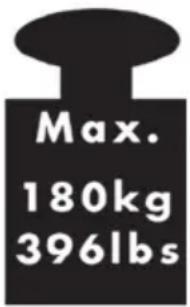 Max. 180kg 396lbs