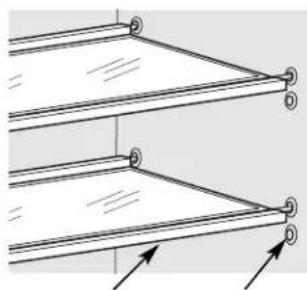 GE FUM14DTRWH - Estantes ajustables (Modelos verticales) - 1