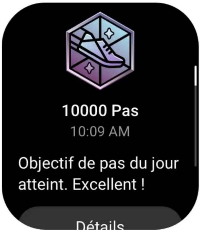 AMAZFIT GTS 3 - Notifications d'objectif - 1