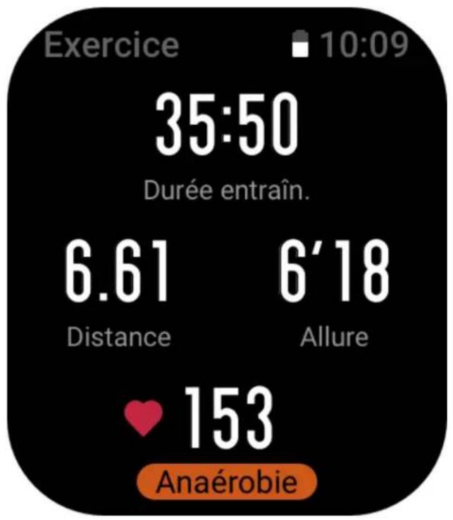 AMAZFIT GTS 3 - Changer de pagependant un entrainement - 2