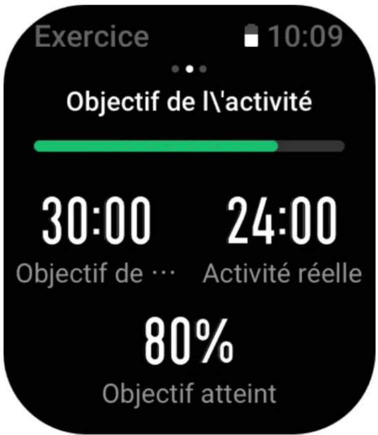 AMAZFIT GTS 3 - Objectifs d'entrainment - 1