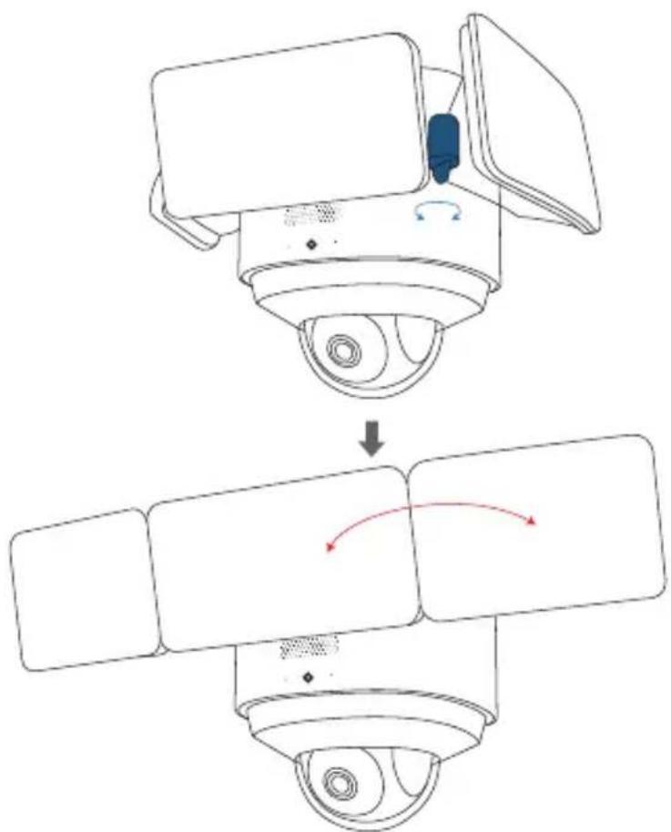 eufy Floodlight Cam 2 Pro - RÉGLAGE DE L'ANGLE D'ÉCLAIRAGE - 1