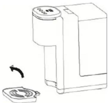 CASO HW 500 Touch - Sostituzione del filtro d'acqua - 1