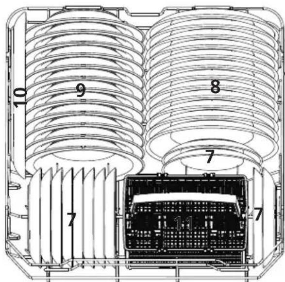 Infiniton DIW6W12 - 2.Cesta inferior: - 1