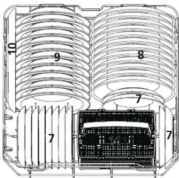 Infiniton DIW6W12 - Lower basket: - 1