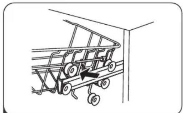 Infiniton DIW6W12 - Adjusting the upper basket - 2