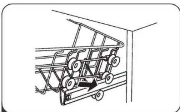 Infiniton DIW6W12 - Adjusting the upper basket - 3