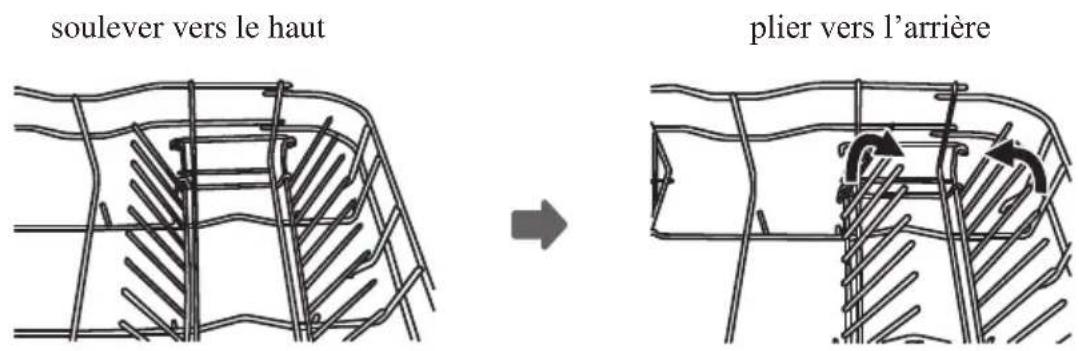 Infiniton DIW6W12 - Replier les supports des étagères - 1