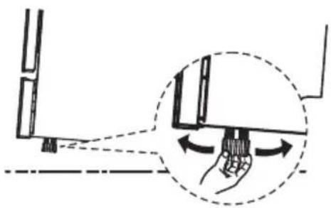 Infiniton DIW6W12 - Levelling the appliance - 1