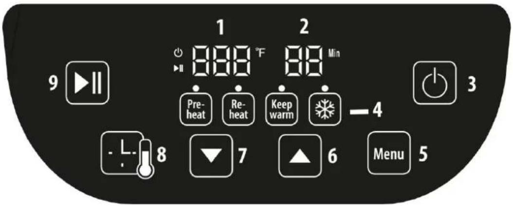 CASO AF 250 - Bedienpanel - 1