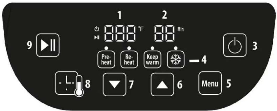 CASO AF 250 - Bedieningspaneel - 1
