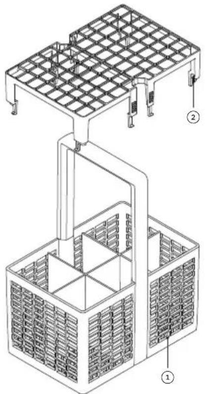 Fisher & Paykel DD24STX6I1 - Panier à ustensiles - 1