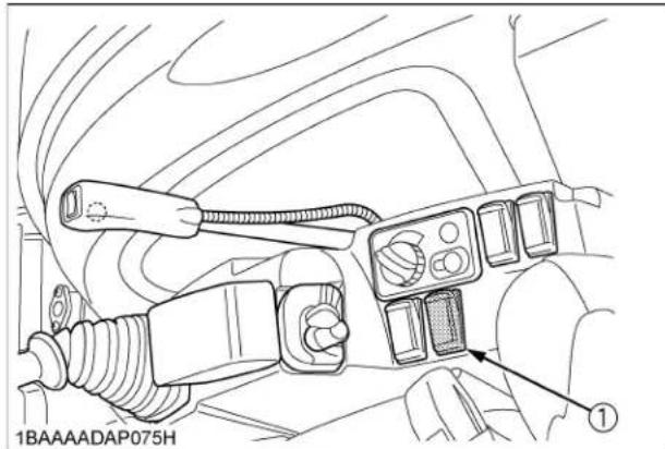 KUBOTA KX0404 - Interrupteur du gyrophare - 1