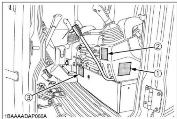 KUBOTA KX0404 - ÉTIQUETTES DE DANGER, D'AVERTISSEMENT ET D'ATTENTION - 19