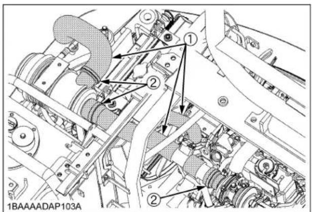 KUBOTA KX0404 - ■Remplacement du circuit Admission d'air - 1