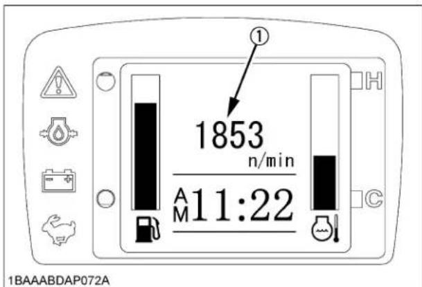 KUBOTA KX0404 - Compte-tours du moteur - 1