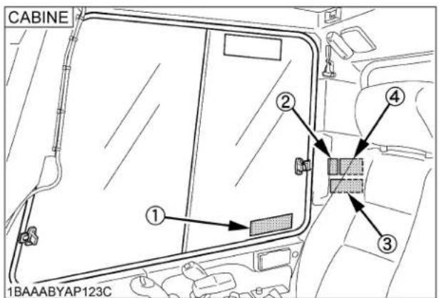 KUBOTA KX0404 - ÉTIQUETTES DE DANGER, D'AVERTISSEMENT ET D'ATTENTION - 13