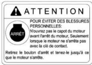 KUBOTA KX0404 - ÉTIQUETTES DE DANGER, D'AVERTISSEMENT ET D'ATTENTION - 7