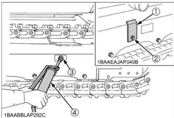 KUBOTA KX0404 - Tendre chenille correctement: - 1